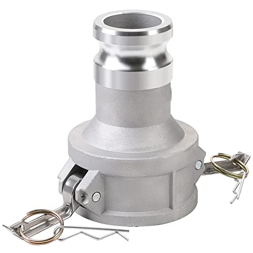 Camlock Fittings Type DA 3’’ Female Camlock × 2’’ Male Camlock Cam and Groove Hose Fittings, Aluminum Material, Reducer, 125PSI