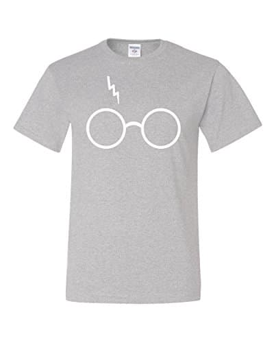 Wild Bobby Wizard Glasses Scar Tee Graphic T-Shirt