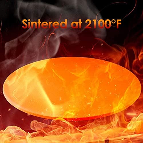 JulyPanny Pizza Stone for Oven and Grill, Durable and Safe Pizza Grilling Stone, Thermal Shock Resistant Cordierite Cooking Stone, Baking Stone (15 Inches), Yellow