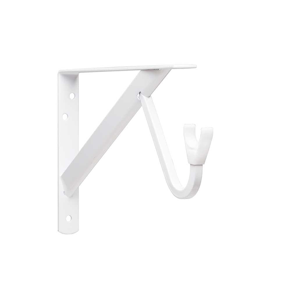John Sterling - RP-0495-WT White Max Duty Shelf and Rod Bracket