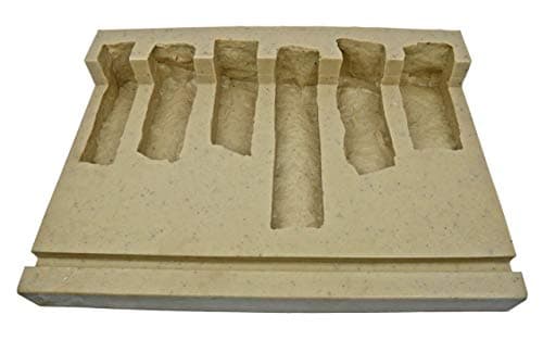 Veneer Stone Rubber Mold for Concrete or Plaster, Cliff Stone Corners, 23x16, Version 3, Recycled Material