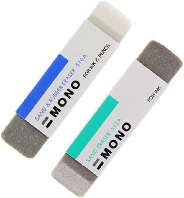 2 Pcs Natural Frosted Eraser Sand Erasers Matte Eraser Ink Pen Ballpoint Pen Fountain Erasers Used for Correction Stationery for Erasing Ballpoint Office School Supplies