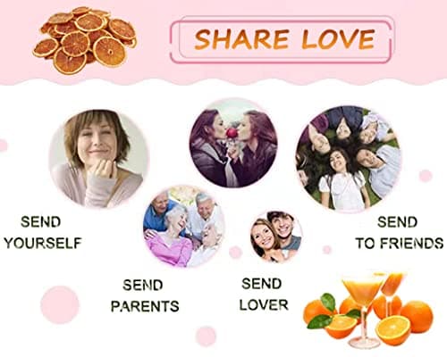 Duwen Dried Orange Slices for Cocktails Tea , Dry Citrus Dehydrated Orange Wheels Bulk Large 0.66 LB /10.58 oz , Fresh Organic Dry Fruit Tea Perfect for Potpourri / Crafts Decoration