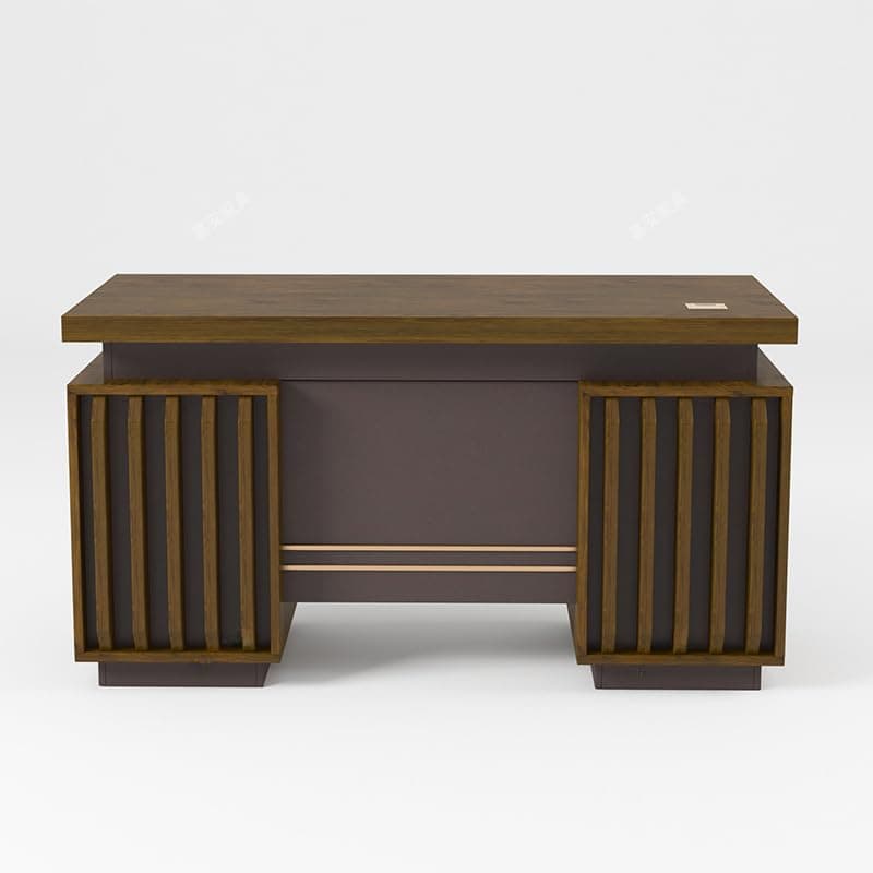 HAOWINS-PAN Office workbench Office desk Single simple modern desk Home desktop computer desk with exquisite design made of wood with lockable drawer, 140 * 70 * 75cm.