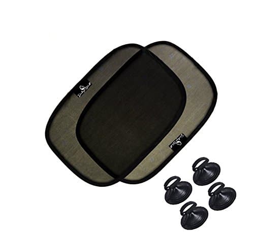Darlings World Car Window Shade - (2 Pack) - 19"x12" Cling Sun Shade for car Windows - Baby Side Window Car Sun Shades Protects Your Baby's Eyes and Skin from Harmful UV Rays