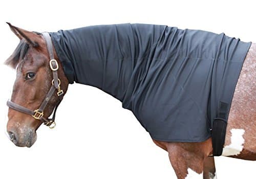 Snuggy Hoods Weatherproof Headless Turn Out Hood for Horse or Pony With Zip (Navy, XL)