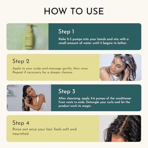 Fix My Curls Shampoo & Condition Bundle | To Cleanse, Clarify & Hydrate Curly, Dry & Wavy Hair | Sulphate & Silicone Free|Anti-Dandruff | 3.3oz each