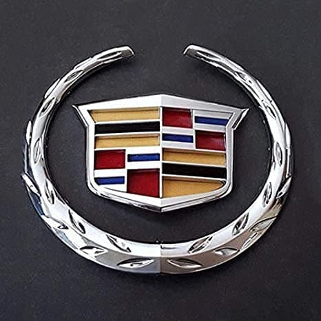 Auto1, Bearfire Fit Cadillac Front Grille Emblem Hood Badge Logo Chrome Color Symbol for Cadillac Accessories