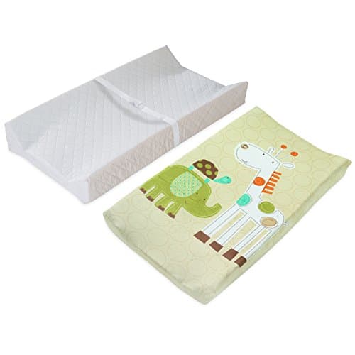 Summer Infant Contoured Changing Pad & Plush Pals Changing Pad Cover - Safari