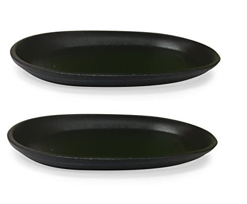 8" Cast Iron Steak Plate Set of 2