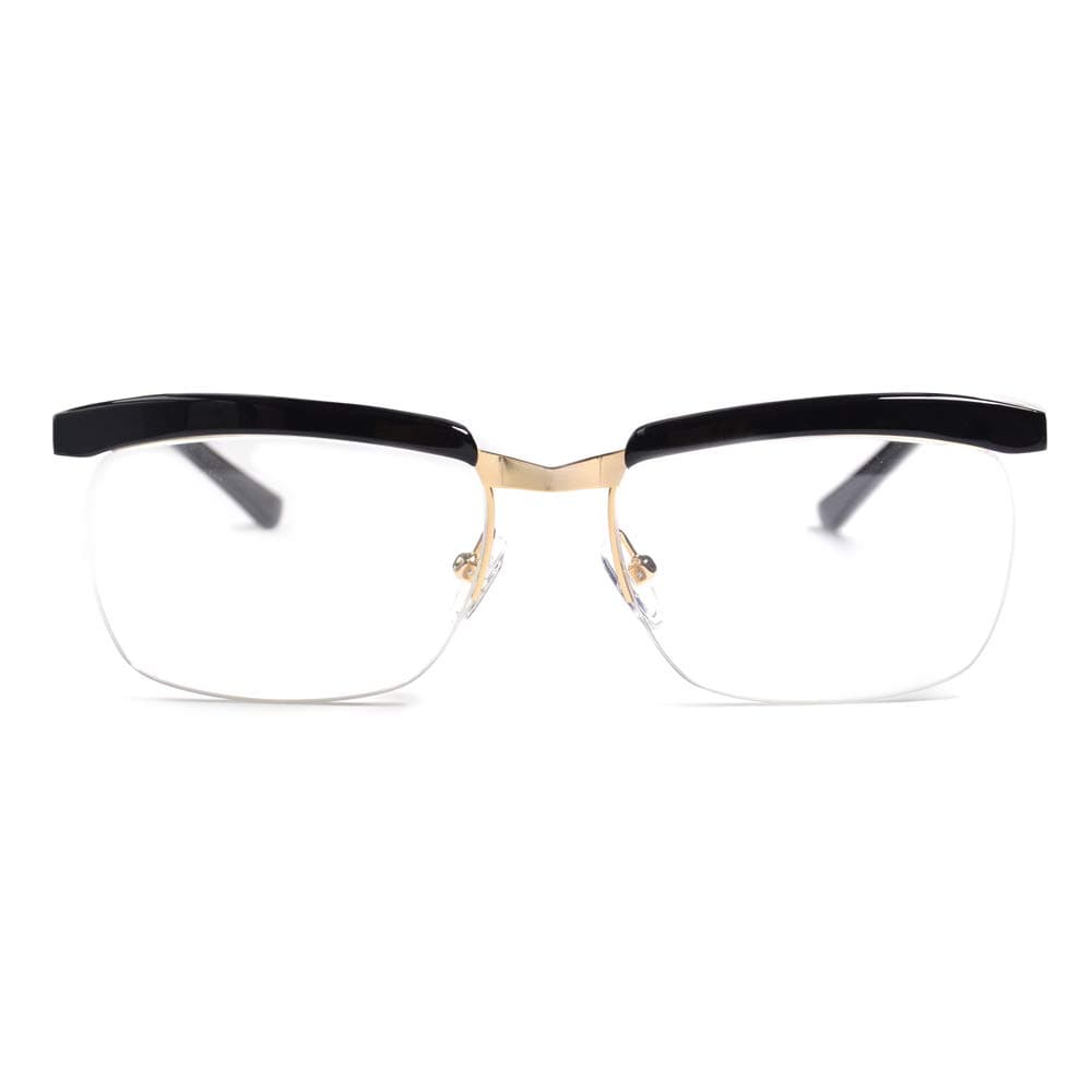 Legend Movie Optical Glasses For Men Tom Hardy Eyeglasses Frame Square Black Clear Lens Metal Half Frame Spectacles