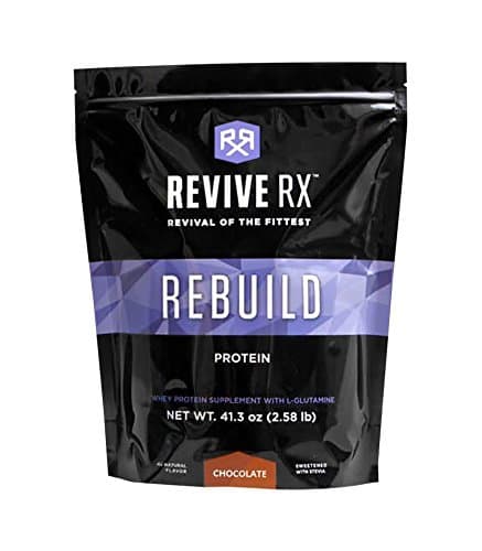 Revive Rx Rebuild Whey Protein Isolate and L-Glutamine Bulk 2.58lbs (Chocolate)