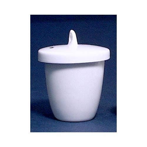 GSC CLF-30-20, Porcelain Crucible with Lid, Low Form, 30ml Capacity, Pack of 20