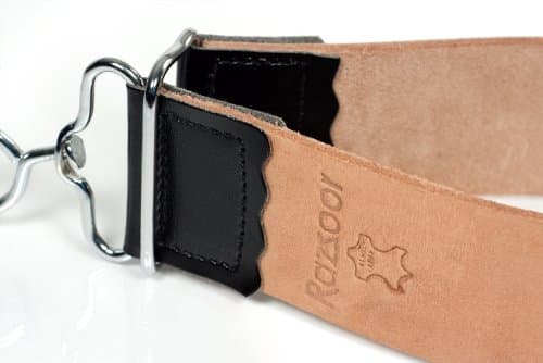strop made of genuine buffalo leather hanging belt / sharpening tool for sharpening razors - usable on both sides