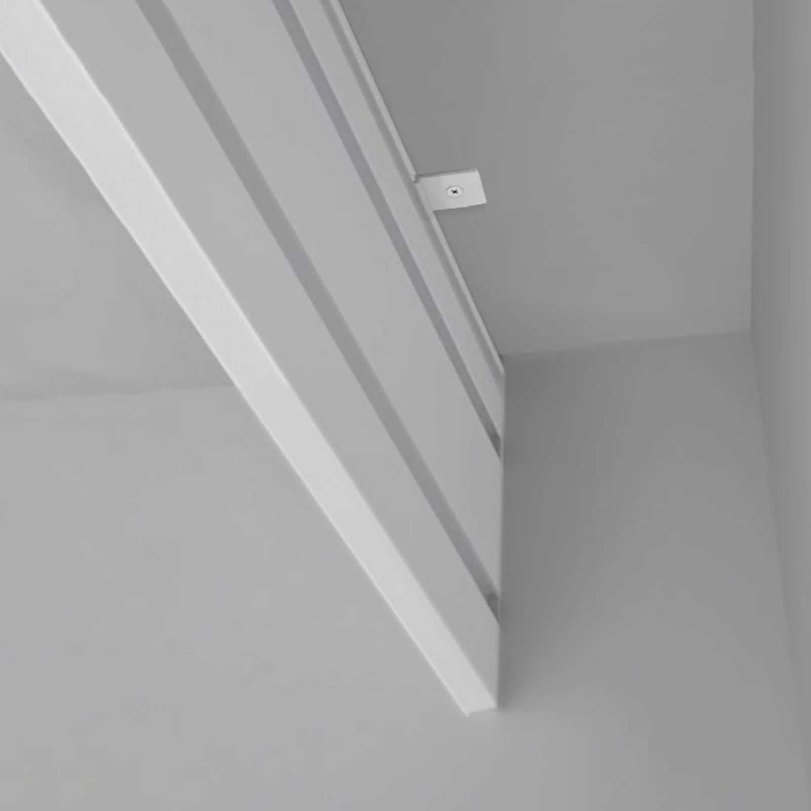 Ceiling Curtain Pelmet Box Only, Blackout Curtain Box Valance Frame without Track, White Curtain Pelmet Panel Cover for Sliding Door/Bay Window(300cm/9.8ft)