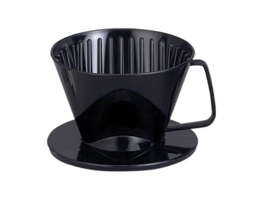 HAROLD NT1044 Plastic Coffee Maker Filter Cone, Medium, Black