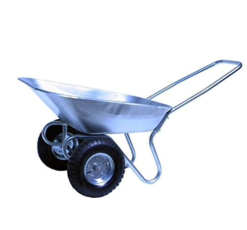 90L twin wheel wheelbarrow - Delivered fully assembled