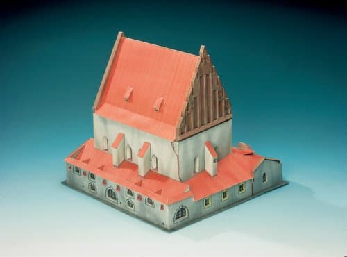 Schreiber-Bogen Cardboard Model Altneu-Synagoge Prag