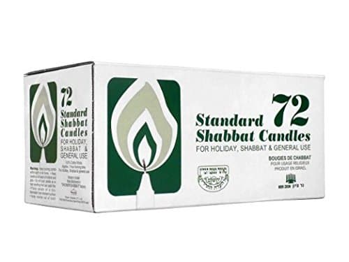 Ner Zion 3 Hour 72 Count Shabbat Taper Candles Israeli