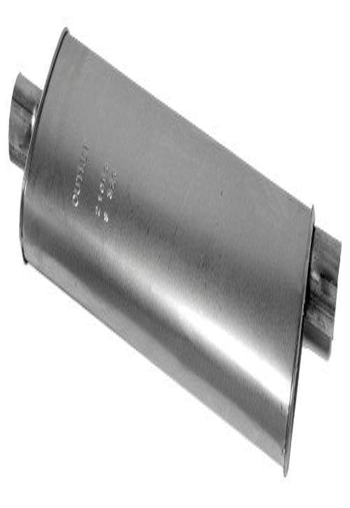Walker Quiet-Flow SS 21054 Direct Fit Exhaust Muffler 3" Inlet (ID) 3" Outlet (ID) for Dodge Ram 2500