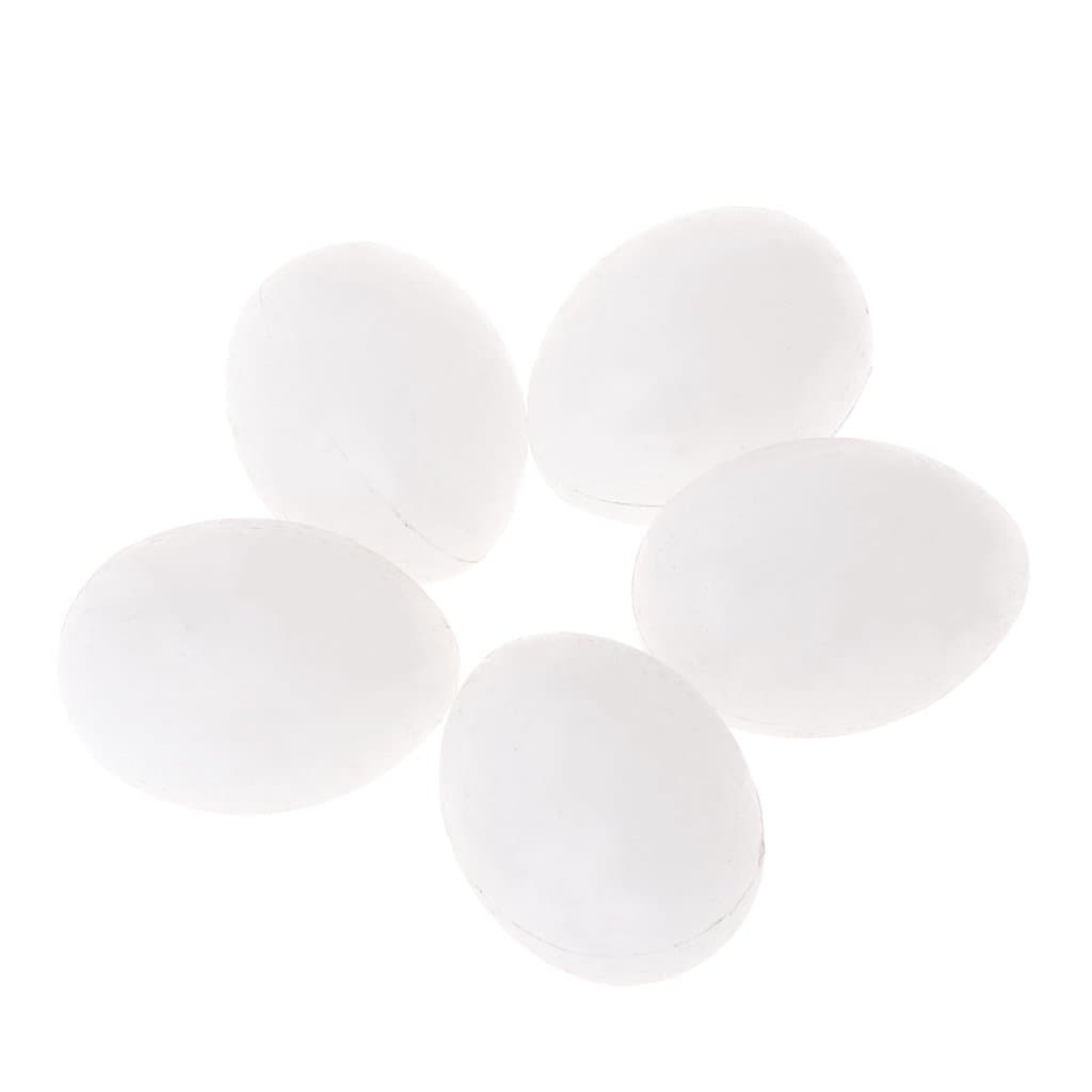Seaskyer 5pcs/lot Pigeon False Eggs Filled Plastic Simulation Hatch Breeding Supplies,Decor Bird Craft Home Ornaments Wedding Decoration