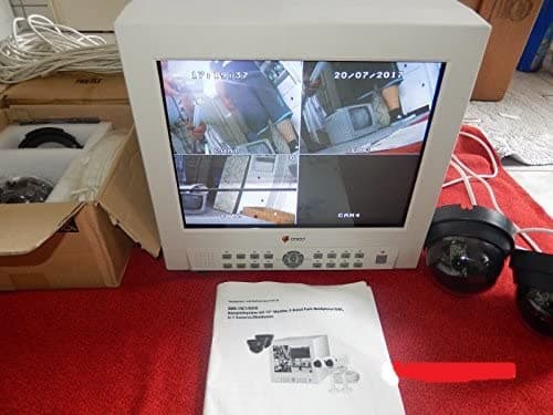 Eneo Video System EMD 15 °C1/Quad Set: Monitor and 3 Dome Vkcd 148SC Camera