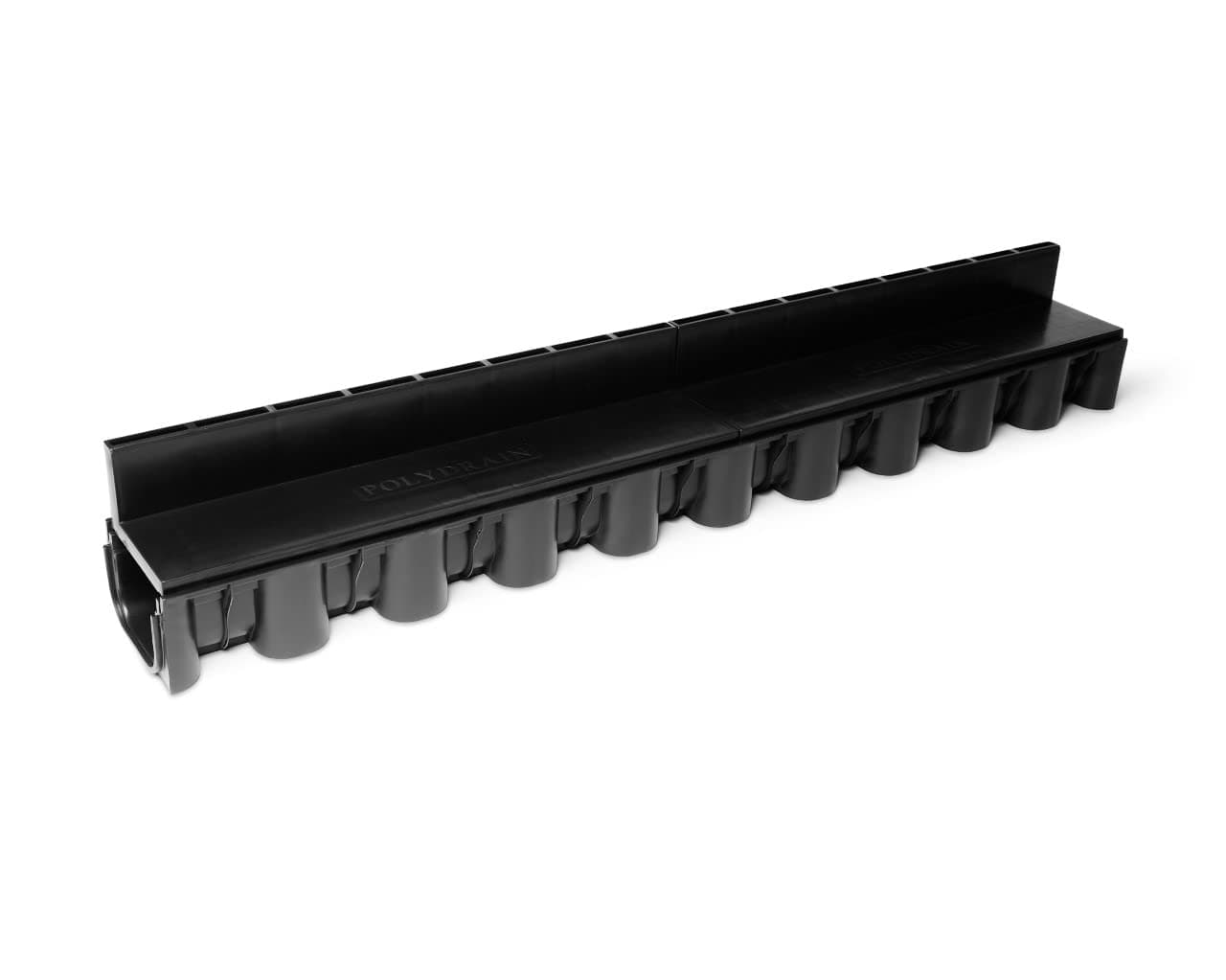 10 x Quality Heavy Duty PVC Block Paving Brick Shallow Flow Slot Drain Channel Drainage 1m Lengths