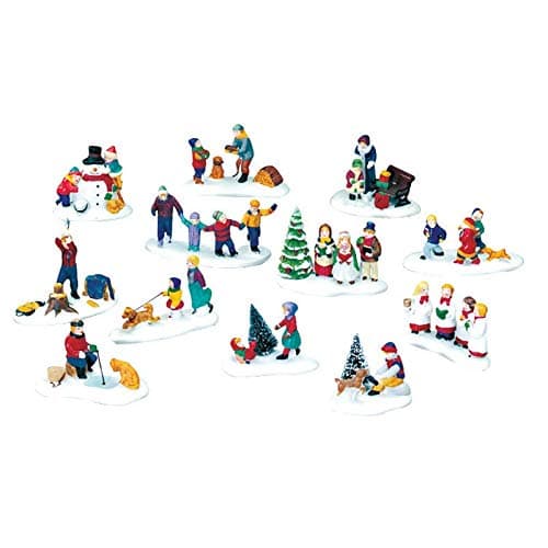 Lemax Village People Figurine Village Accessory Multicolor Resin 3 pc. - Case of: 12; Each Pack Qty: 3; Total Items Qty: 3612