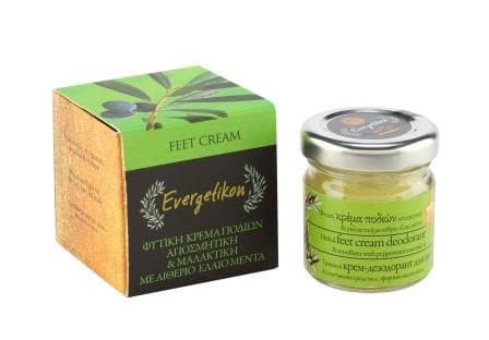 Evergetikon Herbal Feet Deodorant Cream/Conditioner with Essential Oil Peppermint