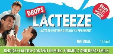 Lactase Enzyme Lacteeze Drops 15.5 ml Liquid by Gelda Scientific by Gelda Scientific