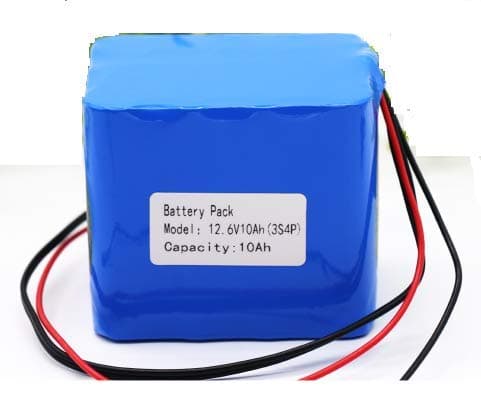 ENTROX 12V Battery 3S4P 11.1V/12.6V 10Ah 18650 Lithium Ion Battery Pack 25A Balanced BMS for LED Lamp Light Backup Power