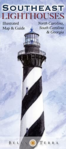 Southeast Lighthouses Illustrated Map & Guide: North Carolina, South Carolina & Georgia