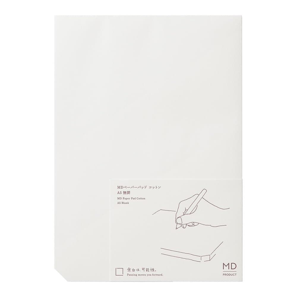 15237006 Memo MD Paper Pad, Cotton A5, Unruled