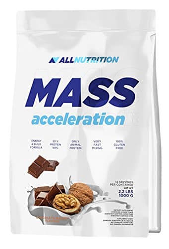 ALLNUTRITION Mass Acceleration Protein Carbohydrate Complex Training Bodybuilding (1000g Caramel - Caramel)