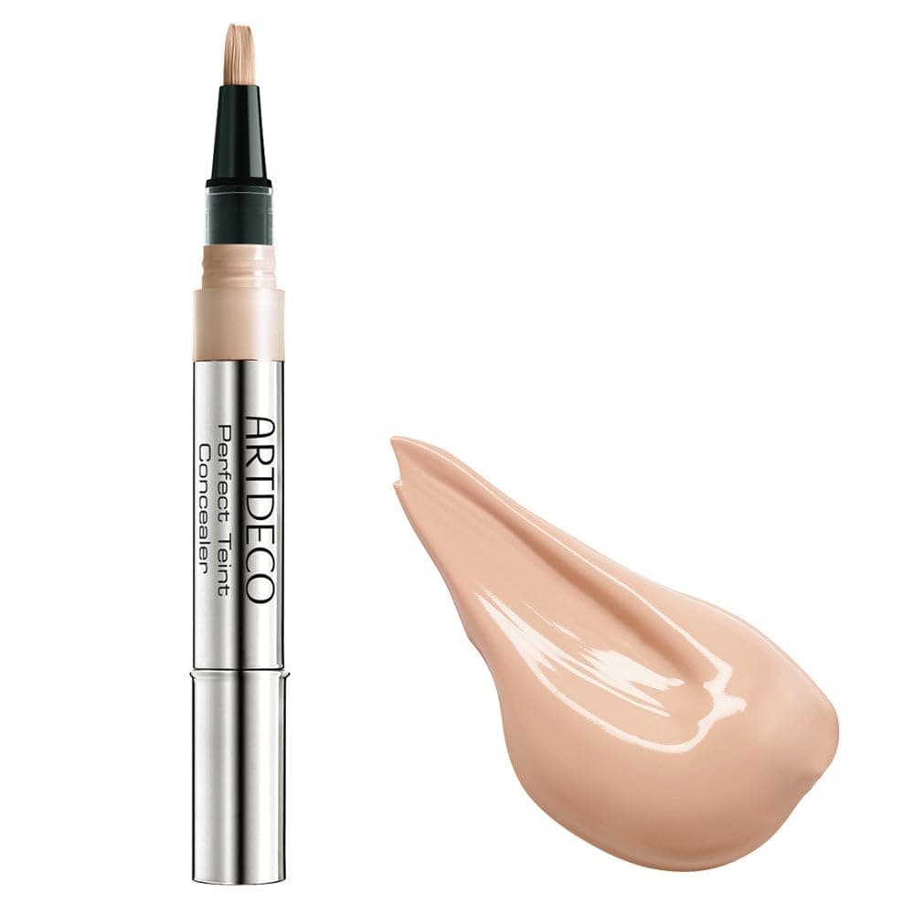 ARTDECO Perfect Teint Concealer - Peach N°03 - Light-Reflecting Concealer with Brush Applicator - No Signs of Tiredness - Medium Coverage - Water-Resistant - Long Lasting - Makeup - 0.07 Fl Oz