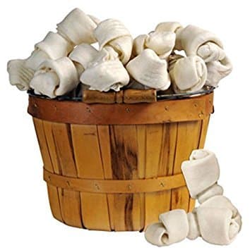 Monster Hide Rawhide Knotted Bone 6-6.5in (10-Pack)