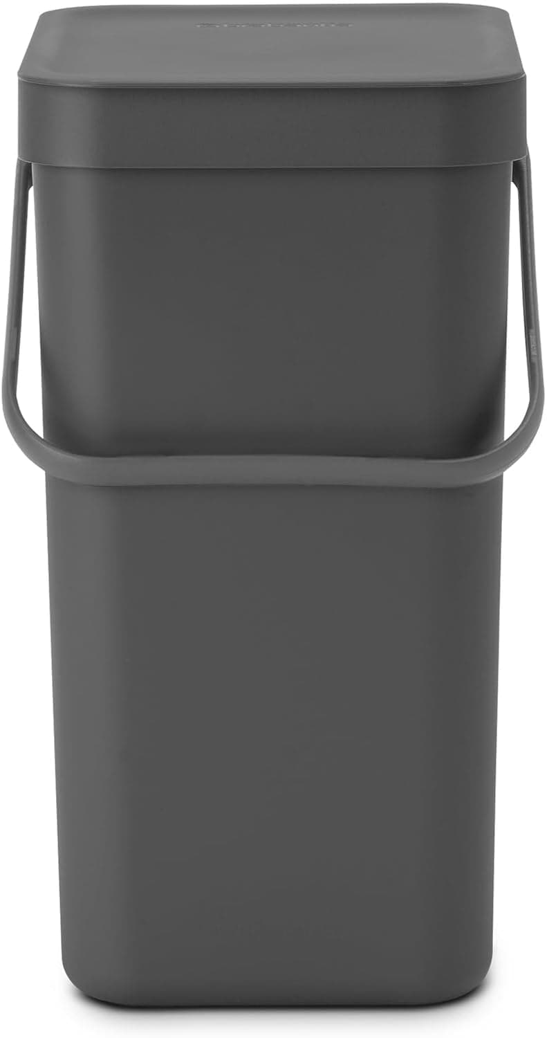 Sort and Go Waste Bin (Grey, 12 L)