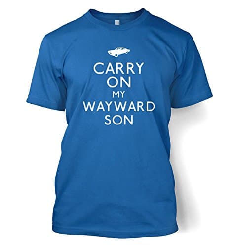 Carry On My Wayward Son T-shirt - Royal Large (42/44")