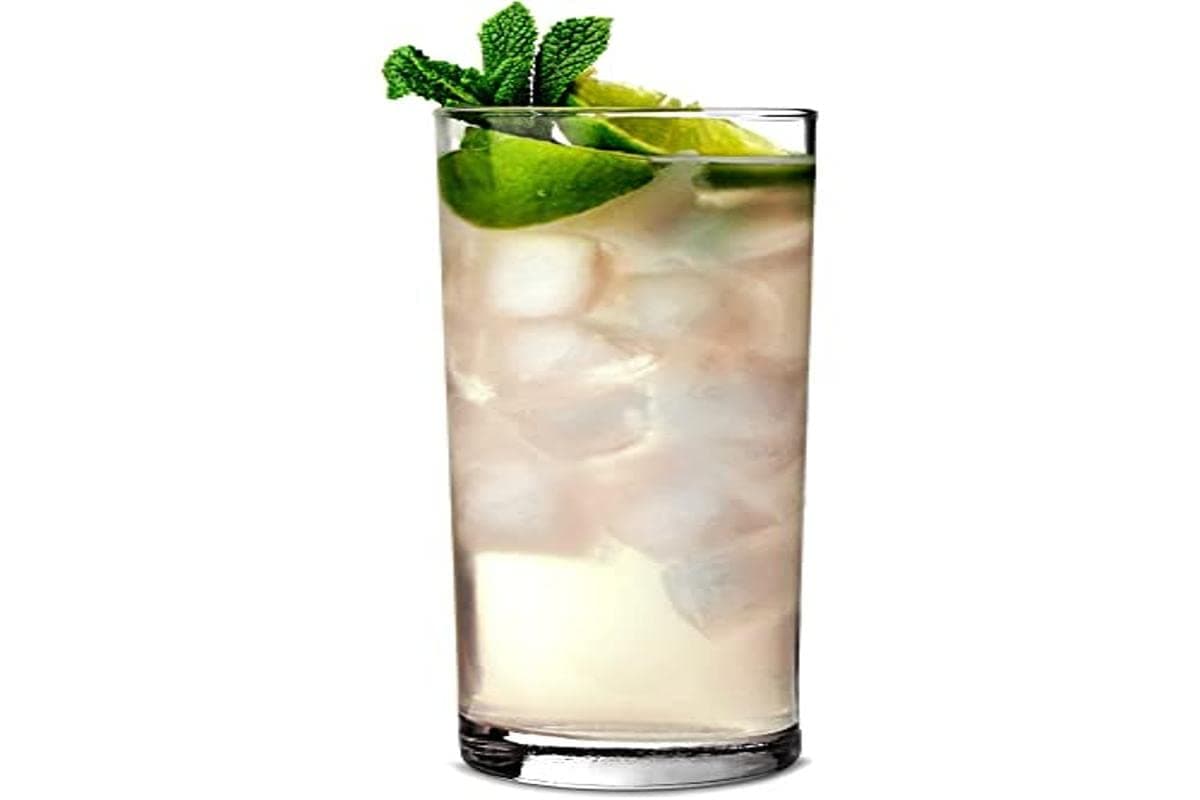 Arcoroc 18552 Geo Hiball Glass, 470mL Capacity, Pack of 6