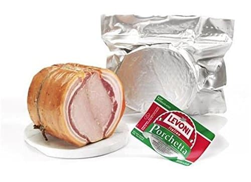 Levoni Roasted Seasoned Cured Pork Porchetta - No MSG, Imported from Italy - Sliced by the Pound