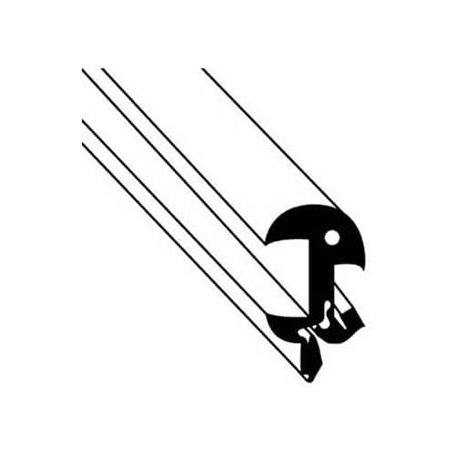 ELIASON CORP Eliason Double-Action Swing-Door Acrylic Window Gasket Sold in straight lengths, black rubber 170-36-25