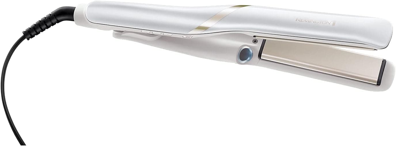 Remington Hydraluxe Pro Hair Straightener - Hydracare Mist Technology helps protect against heat damage - Moisture lock ceramic coated plates preserve hair’s moisture balance, Up to 230°C, S9001