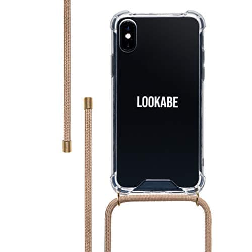 Lookabe – Smartphone Necklace and Case Compatible with iPhone (iPhone X/Xs, Nude)