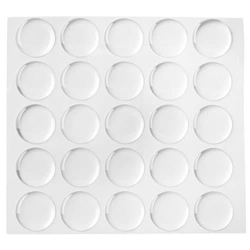 Beadaholique 200-Piece Epoxy Stickers for Bottle Cap Pendants, 1-Inch, Clear