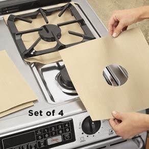 Stovetop Protectors Set of 4 Under Burner Protector