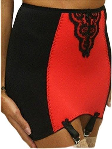 Elaine Edwards Lace Open Bottom Girdle 6 Straps