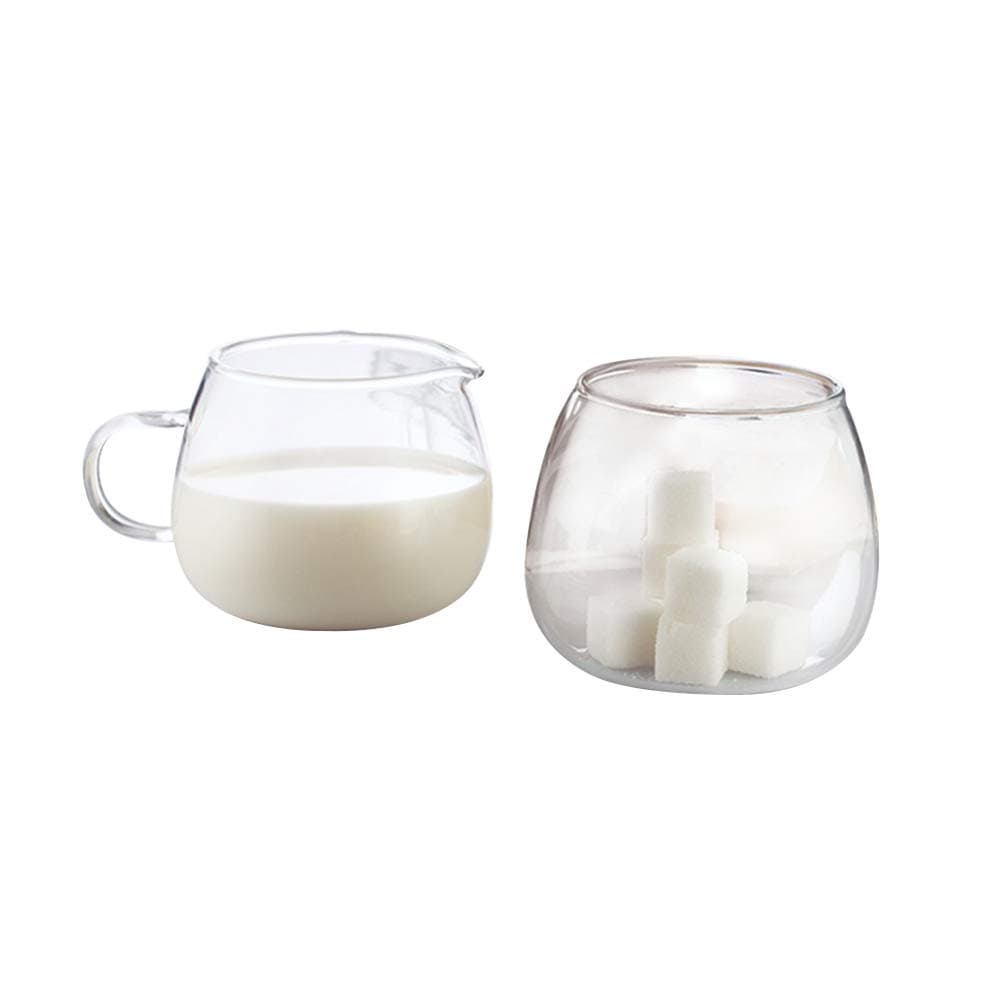 Borosil Sugar and cream Set | Ultra Clear | Dishwasher Safe | Heat Resistant