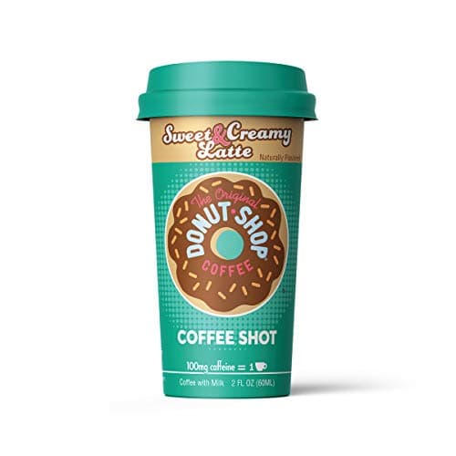 Ready to Drink, Donut Shop Coffee Shots - 100mg Caffeine, Sweet & Creamy, Premium coffee energy boost in a ready-to-drink 2-ounce shot, Single Bottle