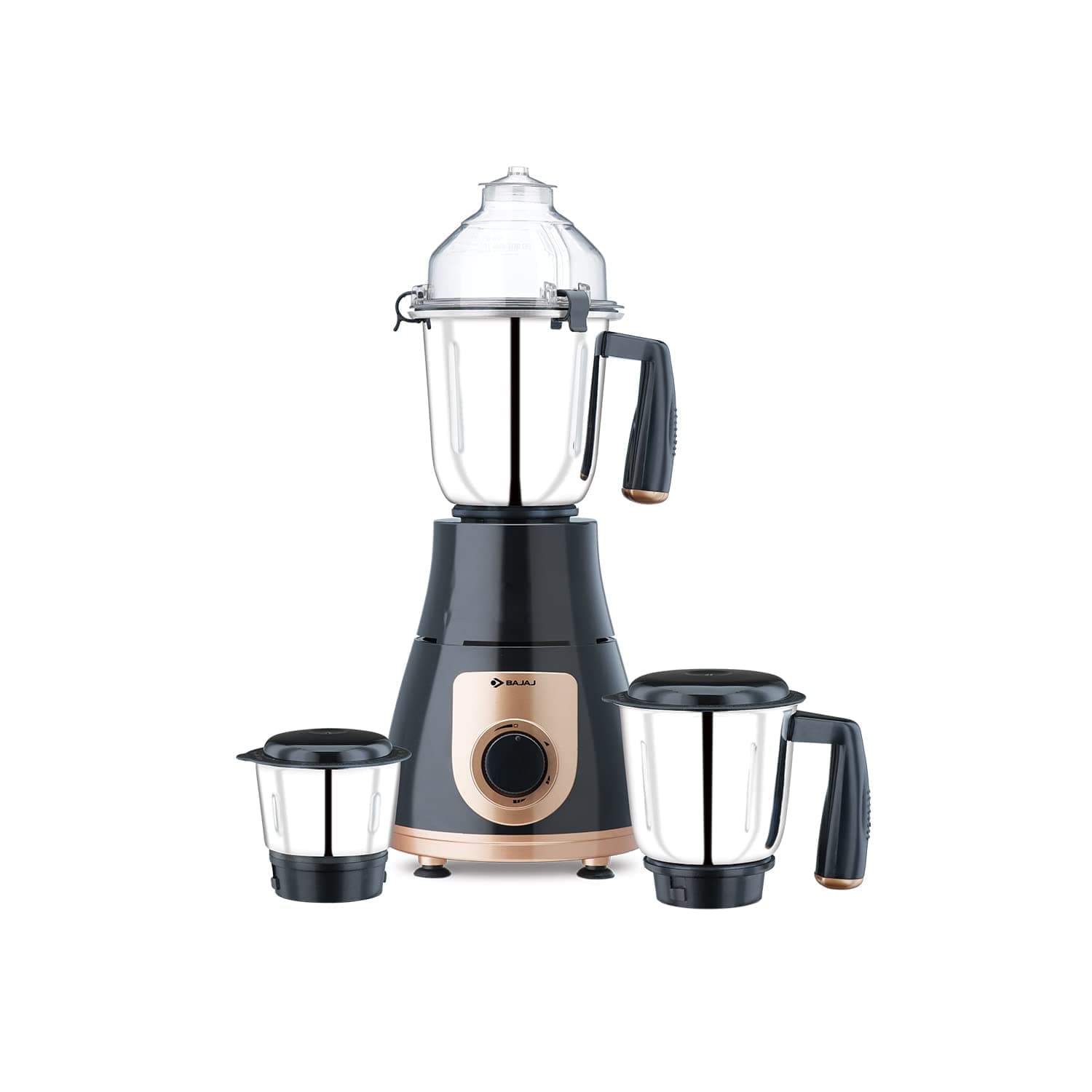 GX-3701 750W Indian Mixer Grinder Juicer Mixie with Nutri-Pro Feature, 3 Jars, Black| 1 Month Warranty|2 Year Motor Warranty