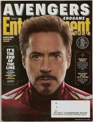 Entertainment Weekly Magazine (April 19, 2019) Avengers: Endgame - Iron Man Cover 1 of 6 Unknown Binding